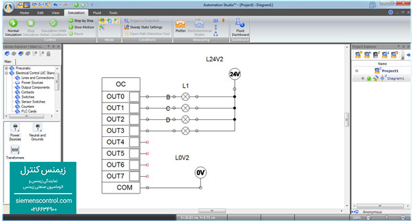 آموزش سیم بندی خروجی PLC S71200 زیمنس در زیمنس کنترل - نمایندگی زیمنس 