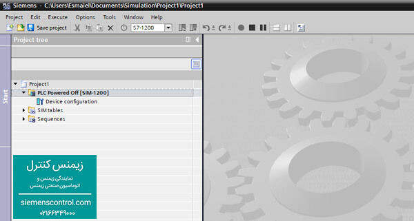ایجاد پروژه جدید در نرم افزار PLCSIM